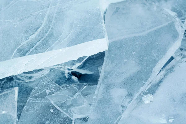 Velké Kusy Ledu Zblízka Led Porušený Přírodě — Stock fotografie