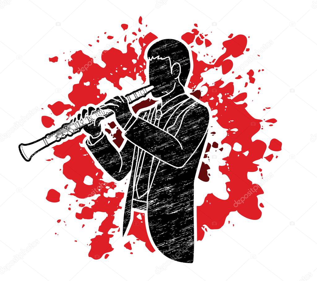 Clarinet Musician Orchestra Instrument Graphic Vector