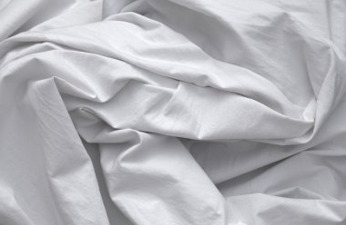 Sade beyaz ipek kumaş ince tip ve doğa malzemesi tekstili.