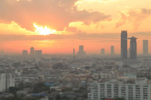 Bangkok Ville Lumière Abstraite Floue — Photo