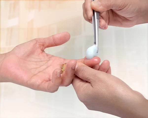 Doctor Patient Blood — Stock Photo, Image