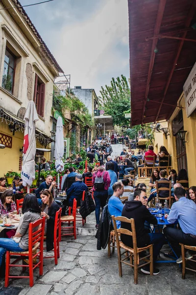 Athens Greece Nov 2019 Cozy Restaurant Plaka Area Athens Greece — Stock Photo, Image