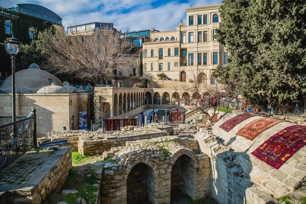 Baku Azerbaijan Jan 2020 Streets Icheri Sheher Old Town — Stock Photo, Image