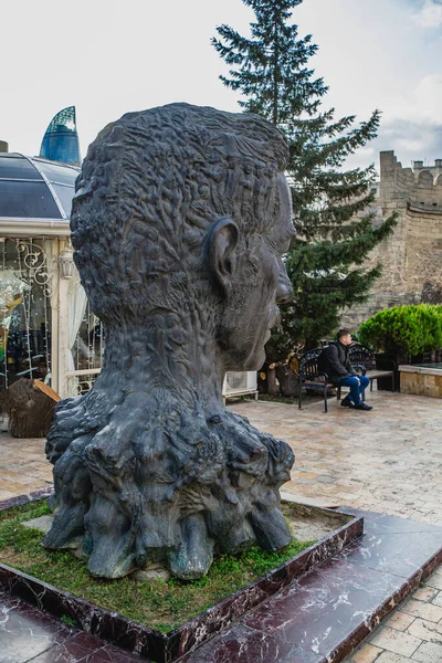 Baku Azerbajdzjan Jan 2020 Monument Över Poeten Aliagha Vahid Den — Stockfoto