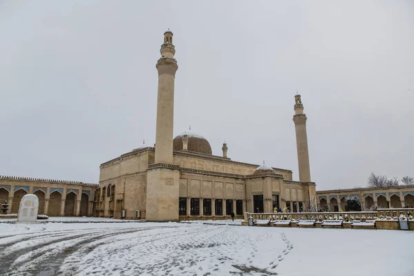 Juma Mosque Winter Samaxi Cume Mescidi Shamakhi Azerbaijan — Stock Photo, Image