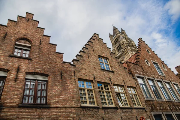 Picturesque Autumn Cityscape Bruges Belgium — 스톡 사진