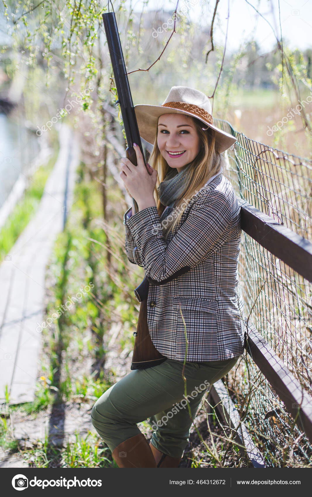 Cazador Ropa Caza Mujer Elegante Cazadora Mujeres Vestida Con