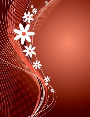 dalgalı çiçek arka plan