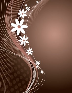 dalgalı çiçek arka plan