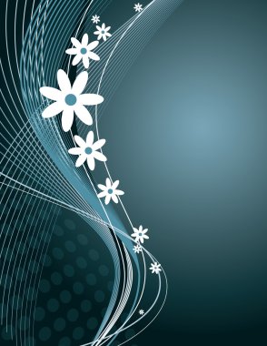 dalgalı çiçek arka plan