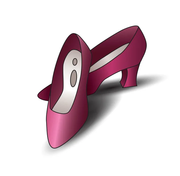 粉色女鞋 — 图库矢量图片