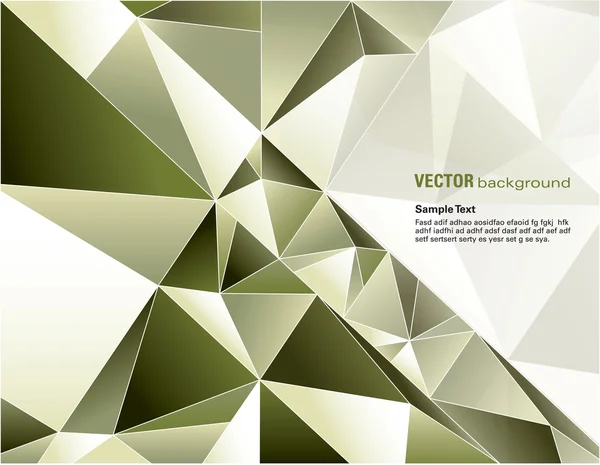 Abstrakte grüne polygonale Hintergrund — Stockvektor