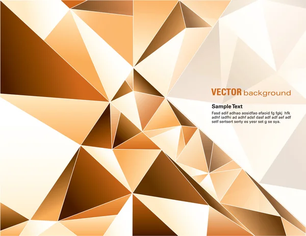 Abstrait orange fond polygonal — Image vectorielle