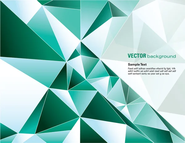 Fond polygonal abstrait turquoise — Image vectorielle