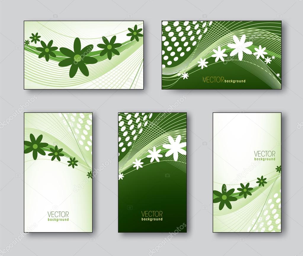 Business Cards with Flowers