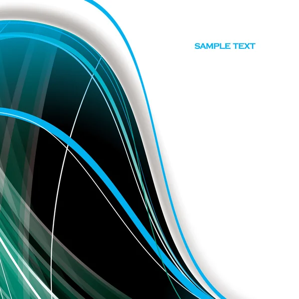 曲線を持つアブストラクト背景 — ストックベクタ