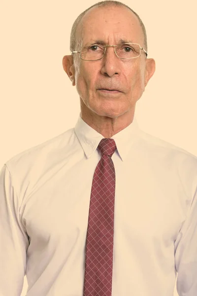 Studio shot of senior businessman — Stock Photo, Image