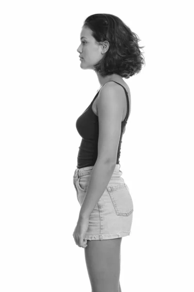 Kafkasyalı genç bir kızın profil görüntüsü — Stok fotoğraf