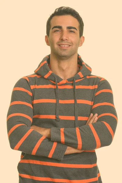 Young happy Iranian man smiling — Stock Photo, Image