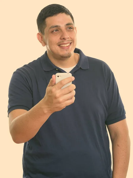 Studio Shot Young Hispanic Man Short Hairstyle — Stock Photo, Image