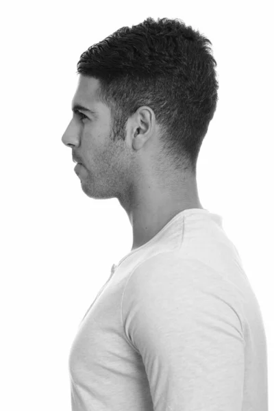 Profile view of young handsome Persian man — Stock Photo, Image