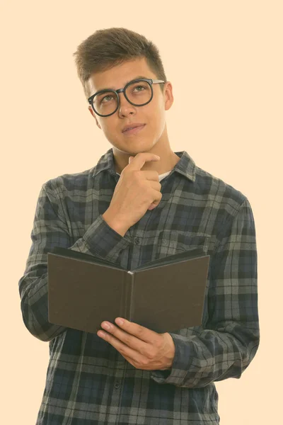 Portrait Handsome Young Man Standing Shot Studio — Stock Photo, Image