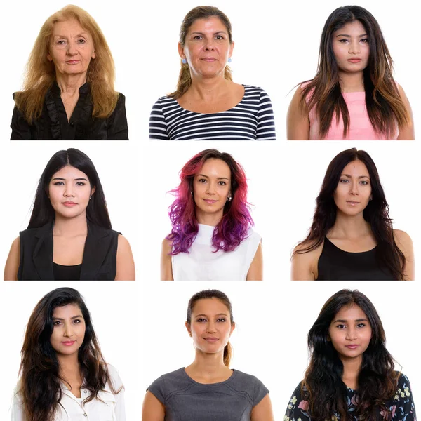 Collage de femmes d'affaires multiethniques et d'âge mixte — Photo