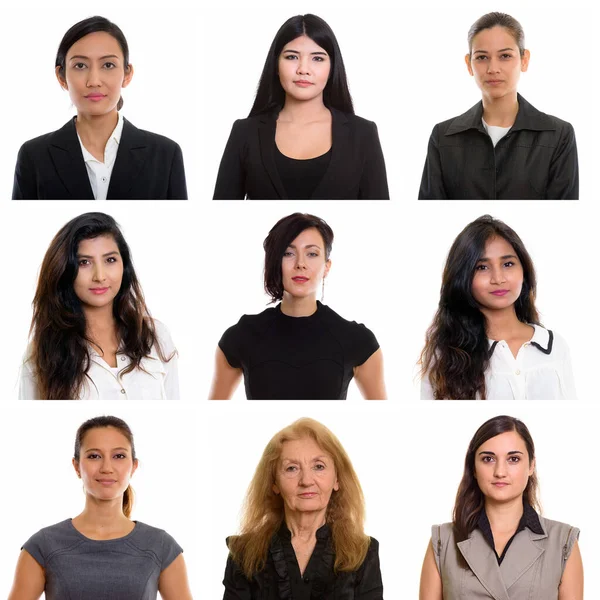 Collage de femmes d'affaires multiethniques et d'âge mixte — Photo