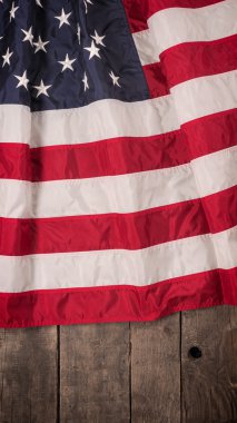 Stars and stripes ahşap üzerine