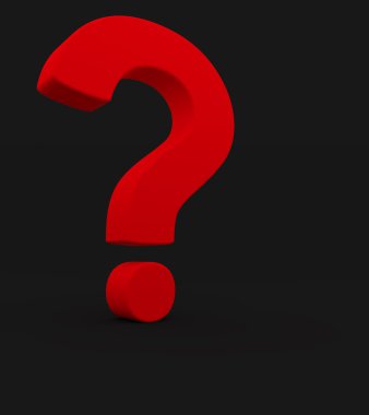büyük kırmızı soru işareti