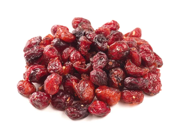 Beyaz üzerine kurutulmuş cranberries