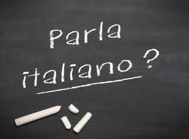 Learning language - Italian clipart