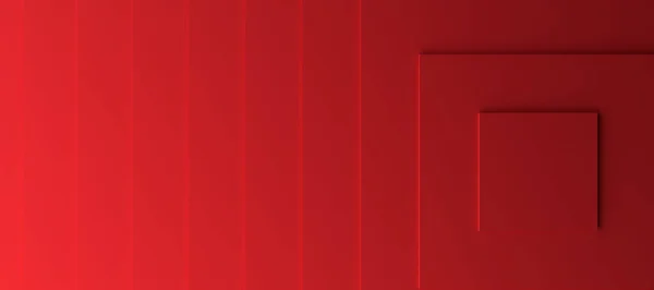 三次元のステップで赤の現代的な背景 3Dレンダリング — ストック写真