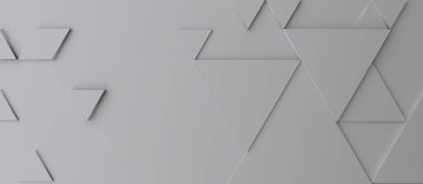 Soyut modern gri üçgen arkaplan, 3D görüntüleme, 2021 yılının rengi