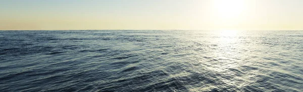 Vista Panoramica Vasto Oceano Con Alba Spazio Testo Immagine Concetto — Foto Stock