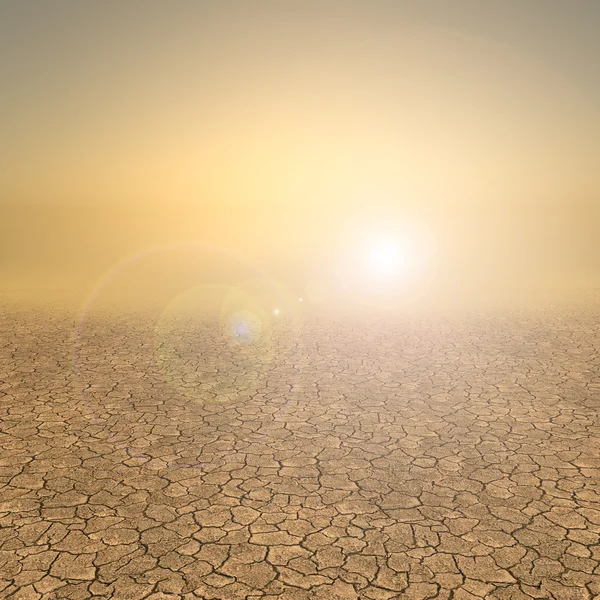 Dry country with hot sun — Stock Photo, Image