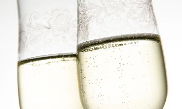 Twee glazen champagne. — Stockfoto