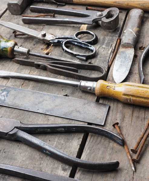 Roestige oude Tools — Stockfoto