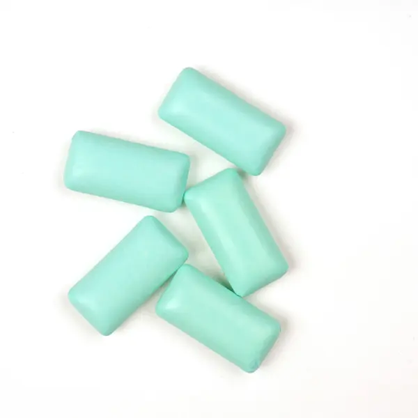 Pět žvýkací guma — Stock fotografie