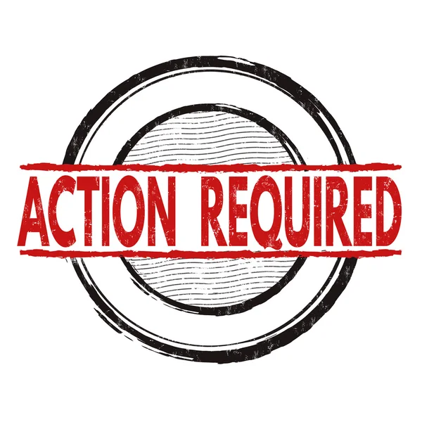 Eylem gerekli damgası