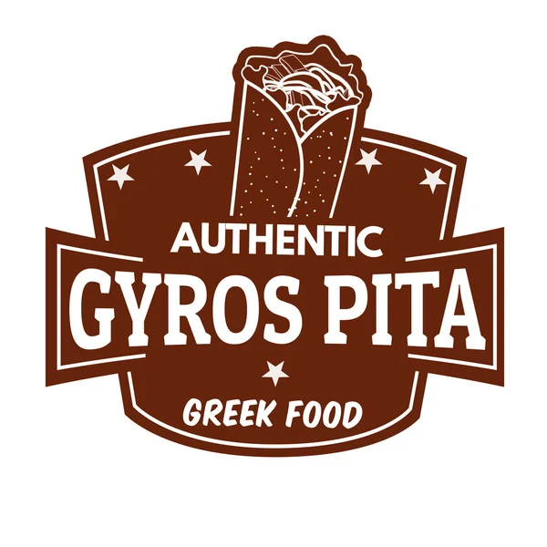 Etichetta o timbro Gyros — Vettoriale Stock