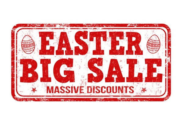 Easter big sale stamp — Stock Vector