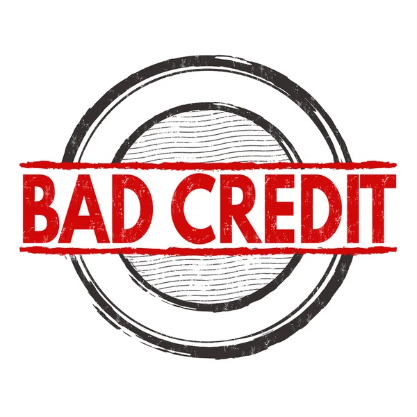 Плохая кредитная марка — стоковый вектор