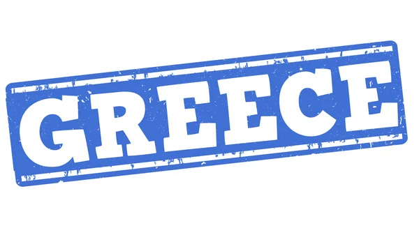 Grecia francobollo grunge — Vettoriale Stock