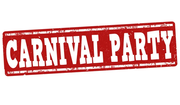 Καρναβάλι κόμμα σφραγίδα — Διανυσματικό Αρχείο