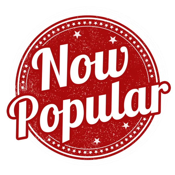 Ahora sello popular — Vector de stock