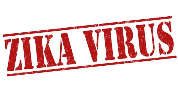 Zika virüs damgası — Stok Vektör