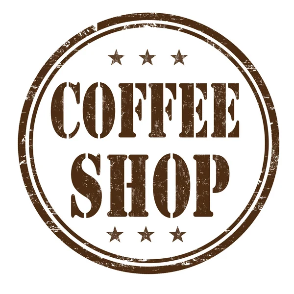 Francobollo della caffetteria — Vettoriale Stock