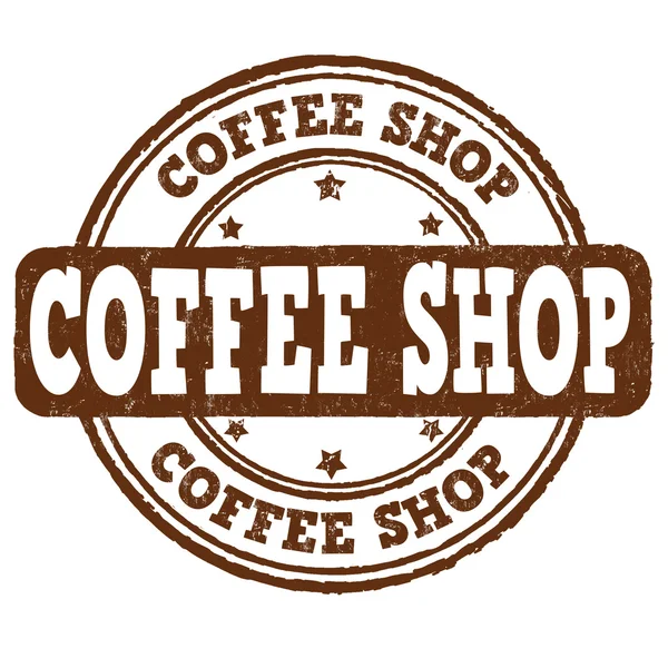 Francobollo della caffetteria — Vettoriale Stock