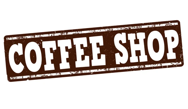 Kahve Dükkanı damgası — Stok Vektör